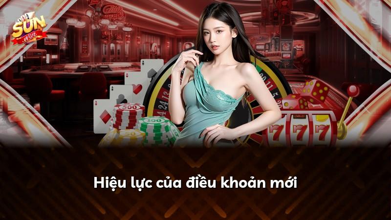 Hiệu lực của điều khoản mới