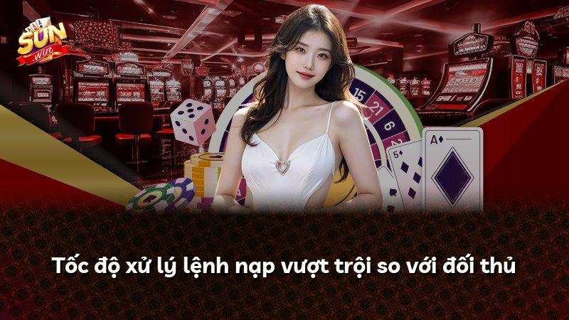 Tốc độ xử lý lệnh nạp vượt trội so với đối thủ