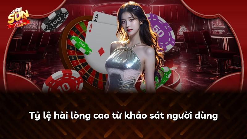 Tỷ lệ hài lòng cao từ khảo sát người dùng